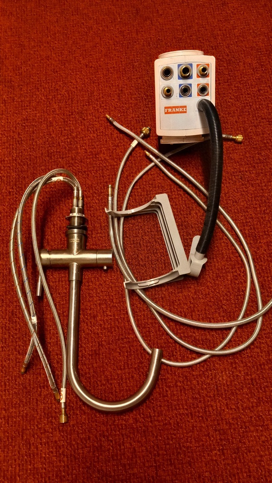 Franke keukenkraan met boiler aansluiting, zonder boiler!, Ophalen of Verzenden, Gebruikt, Rvs, Kraan