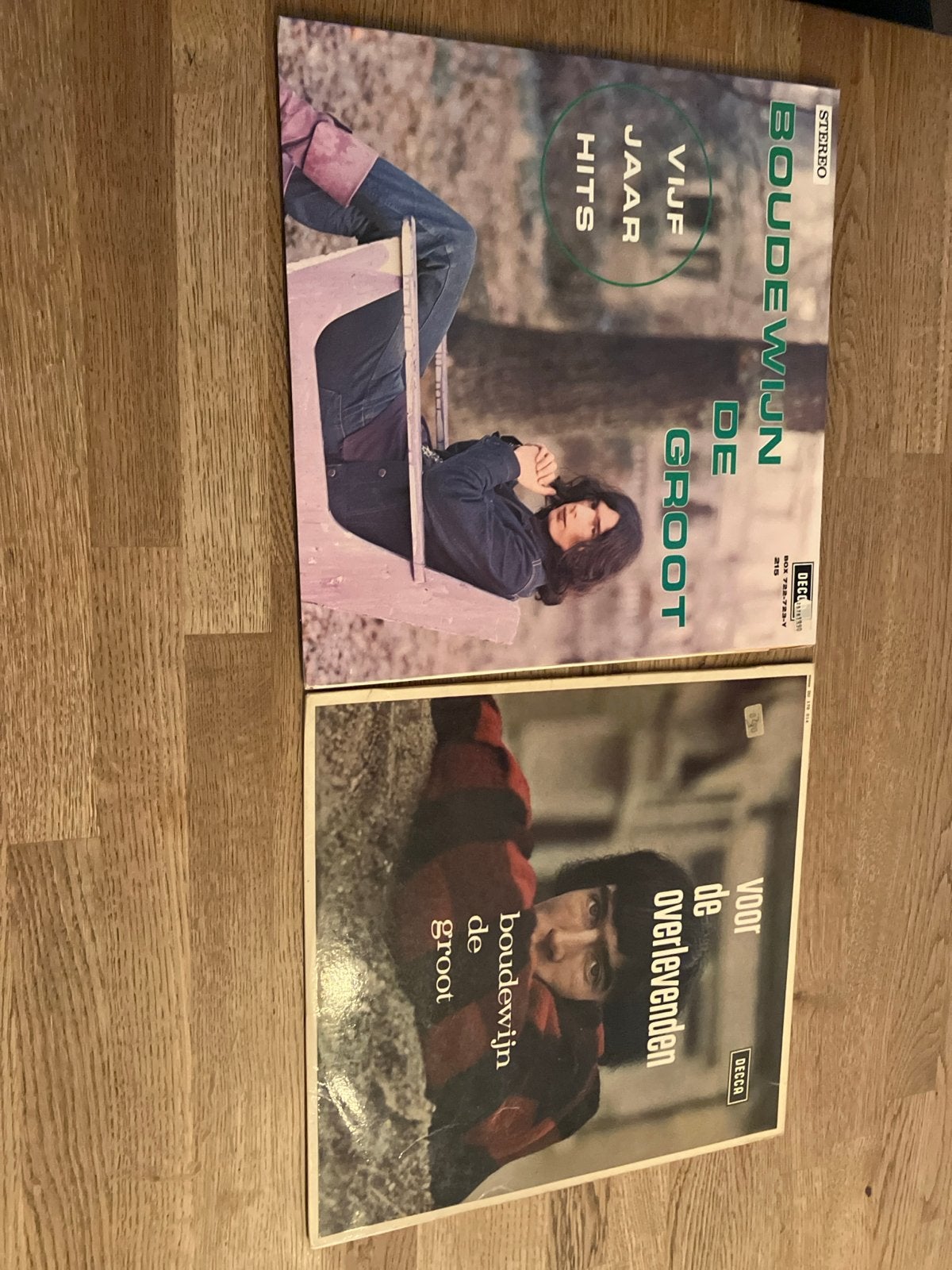 Boudewijn de Groot LP's: Vijf Jaar Hits & Voor de Overlevend, LP, Gebruikt, Originele persing, Ophalen of Verzenden