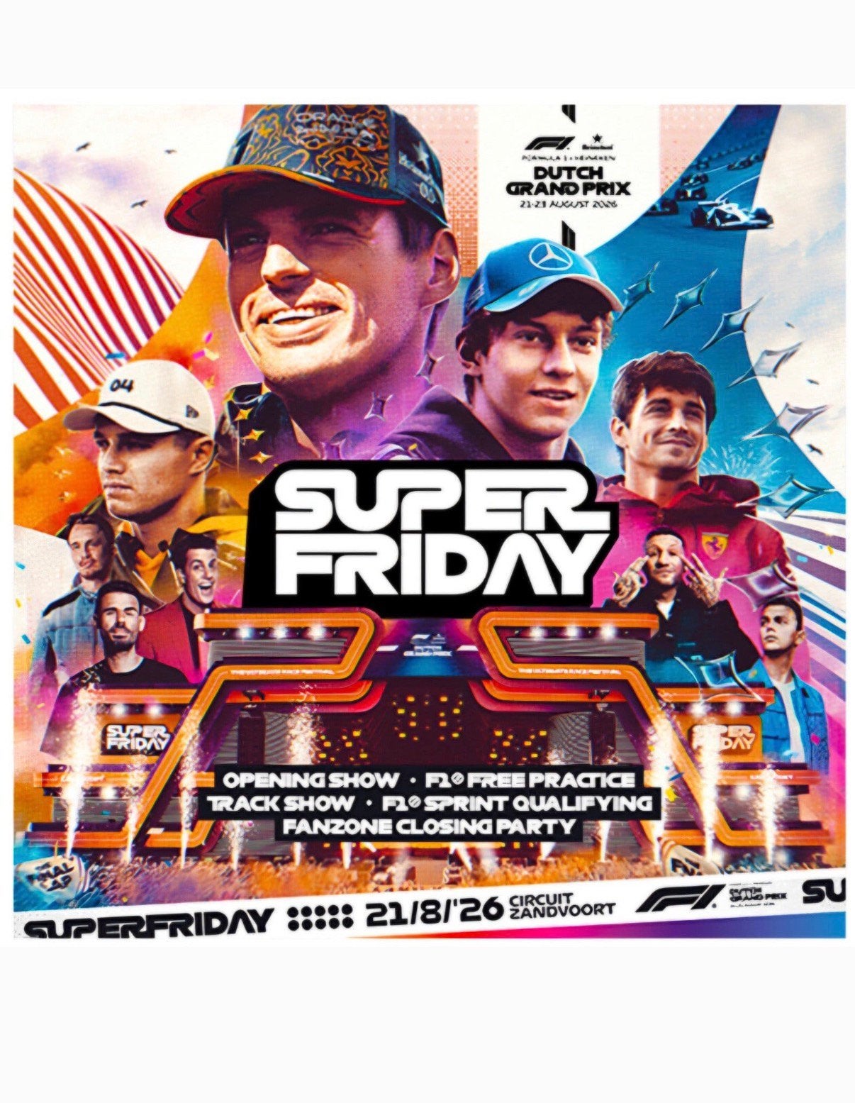 Dutch Grand Prix Super Friday 2026 – Pit Grandstand tickets, Twee personen, Augustus