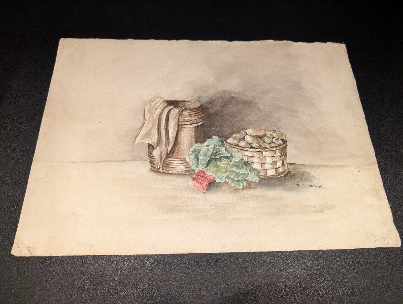 Diverse kunstwerken: tekeningen, aquarel en ets, Ophalen of Verzenden, Overige typen, Gemengde techniek, Gesigneerd