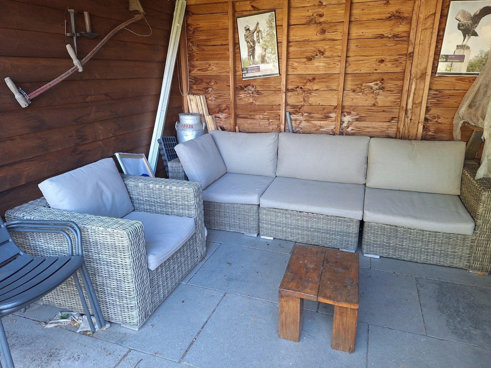 Loungeset garden impression, Ophalen, 5 zitplaatsen, Kunststof, Zo goed als nieuw