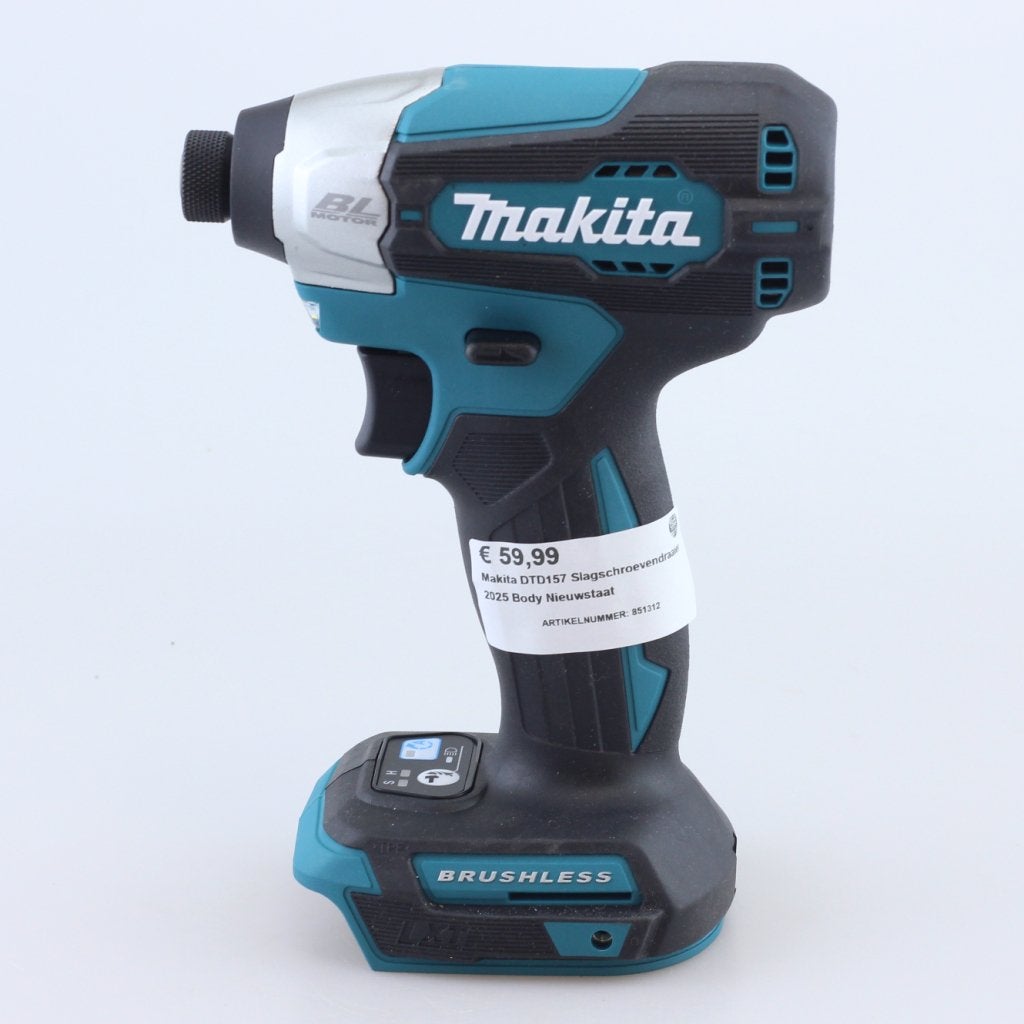 Makita DTD157 Slagschroevendraaier 2025 Body Nieuwstaat, Makita, Zo goed als nieuw, Support@makita.com, Makita Corporation, 3-11-8, Sumiyoshi-cho, 
Anjo, Aichi 446-8502
Japan