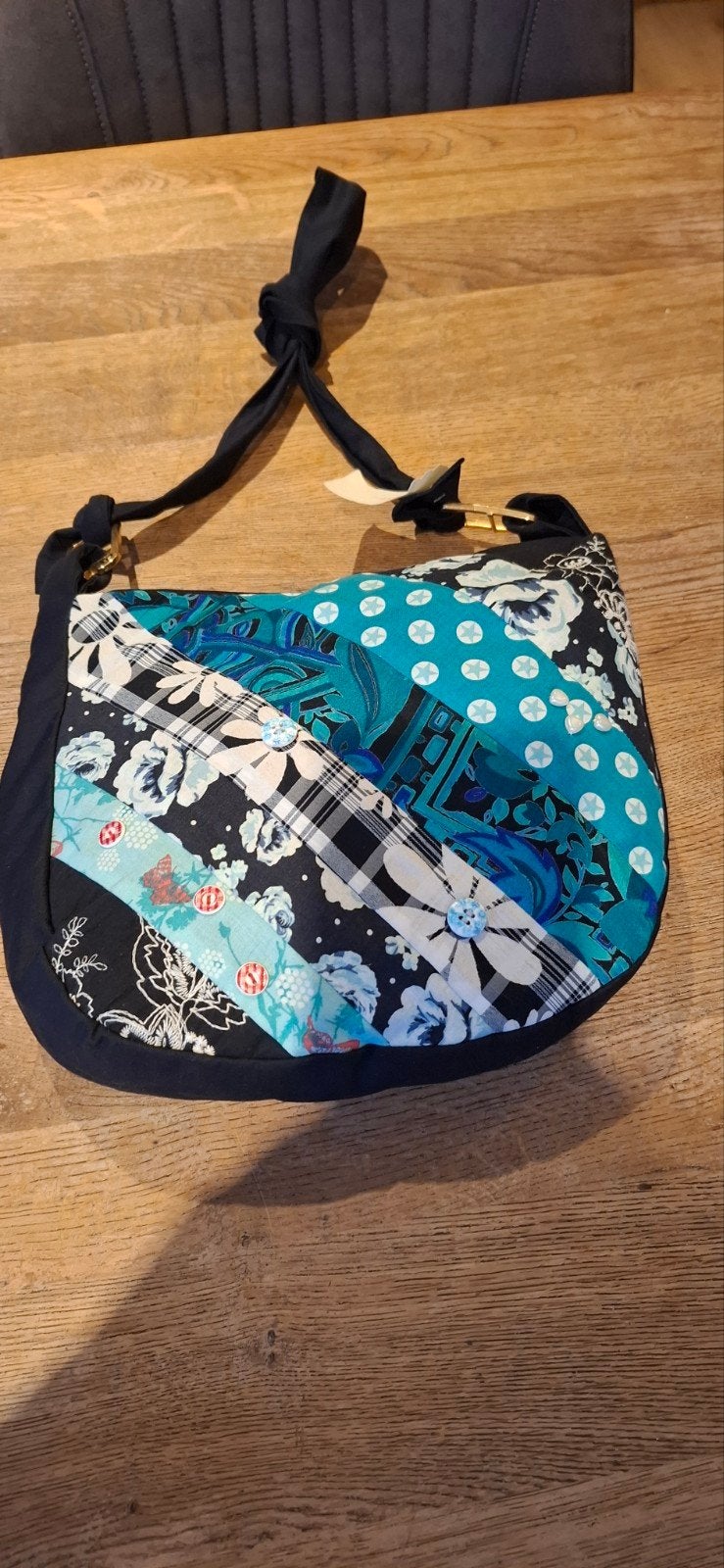 Unieke handgemaakte patchwork schoudertas, Ophalen of Verzenden, Nieuw, Overige kleuren, Schoudertasje