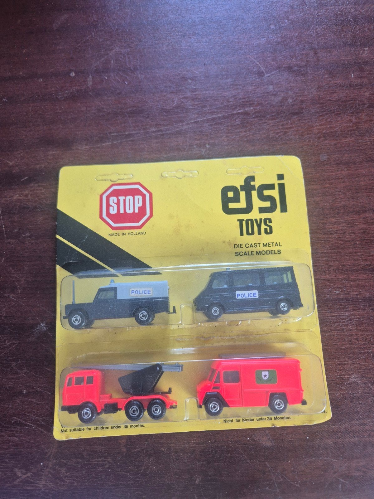 Efsi Toys Die Cast Metal Scale Models - Politie & Brandweer, Ophalen of Verzenden, Nieuw
