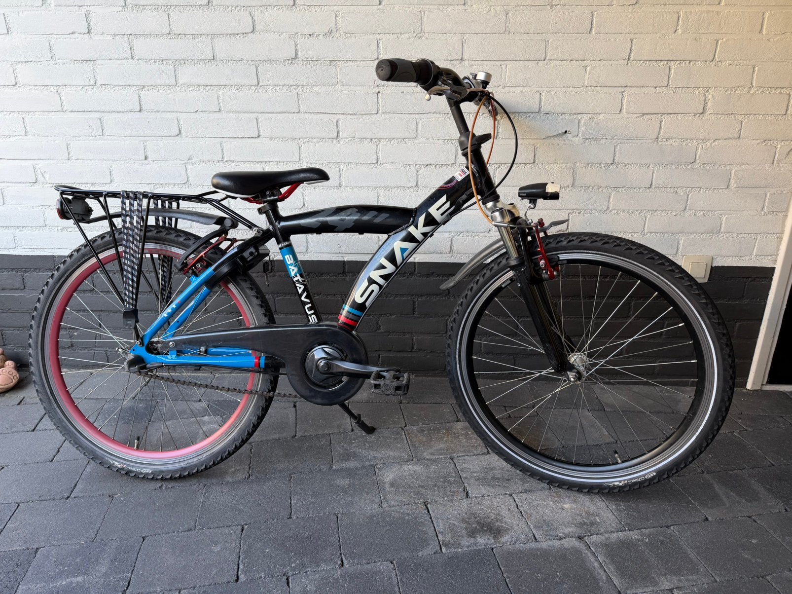 Jongensfiets 24 inch Batavus Snake, Fietsen en Brommers, Ophalen of Verzenden, Zo goed als nieuw, 24 inch, Handrem