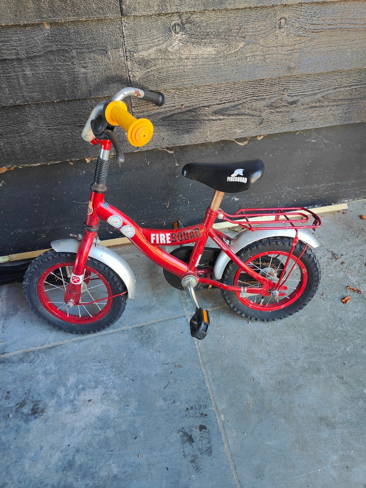 Firesquad Kinderfiets Rood - 12 1/2 inch, Ophalen, Gebruikt, Minder dan 16 inch, Velgrem