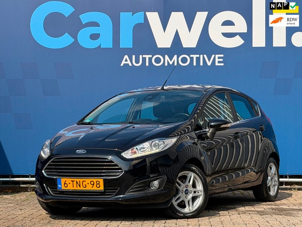 Ford Fiesta 1.0 EcoBoost Titanium|2e Eigenaar|Trekhaak|Navi|, Voorwielaandrijving, Euro 5, Zwart, Origineel Nederlands