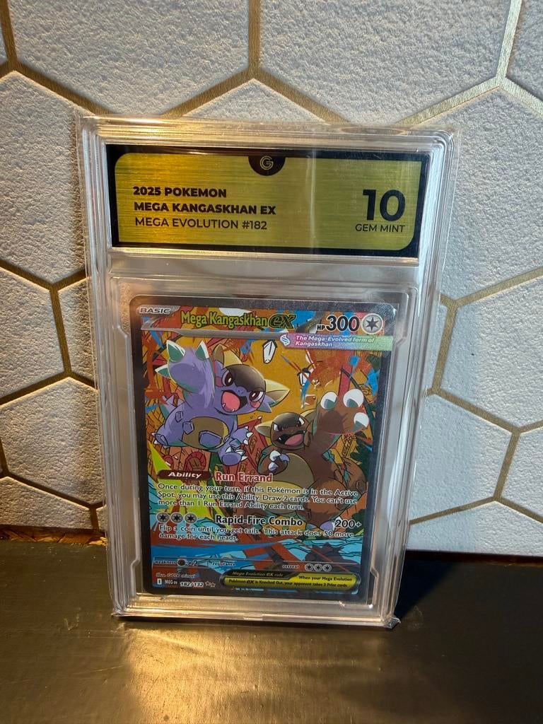 Pokémon Mega Kangaskhan EX 182/202 GEM MINT 10 Graded, Hobby en Vrije tijd, Verzamelkaartspellen | Pokémon, Nieuw, Losse kaart