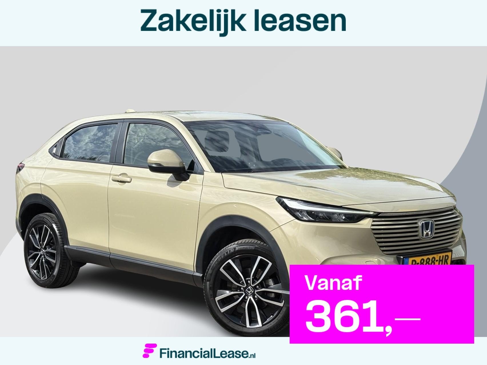 Honda HR-V 1.5 e:HEV Elegance 130 PK | Adaptive cruise contr, Stof, Euro 6, Bruin, Origineel Nederlands