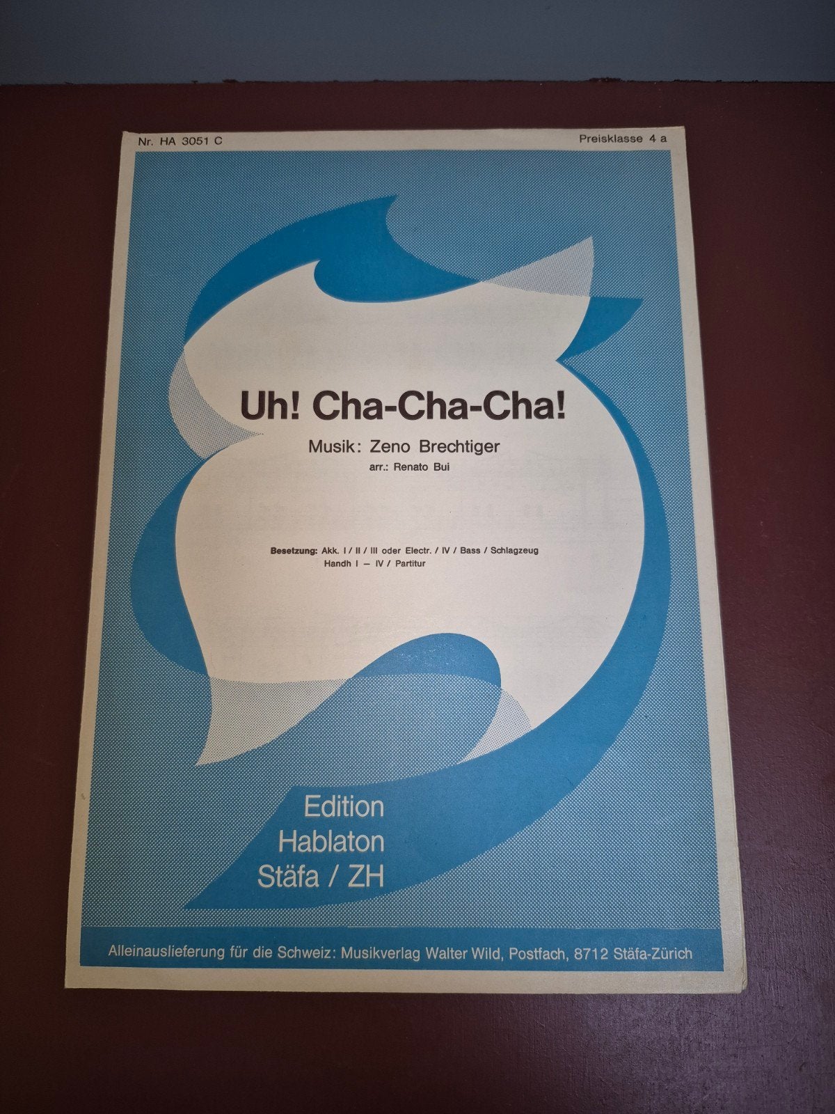 Uh! Cha-Cha-Cha! Muziek van Zeno Brechtiger, Muziek en Instrumenten, Latin en Salsa, Drums of Percussie, Ophalen of Verzenden