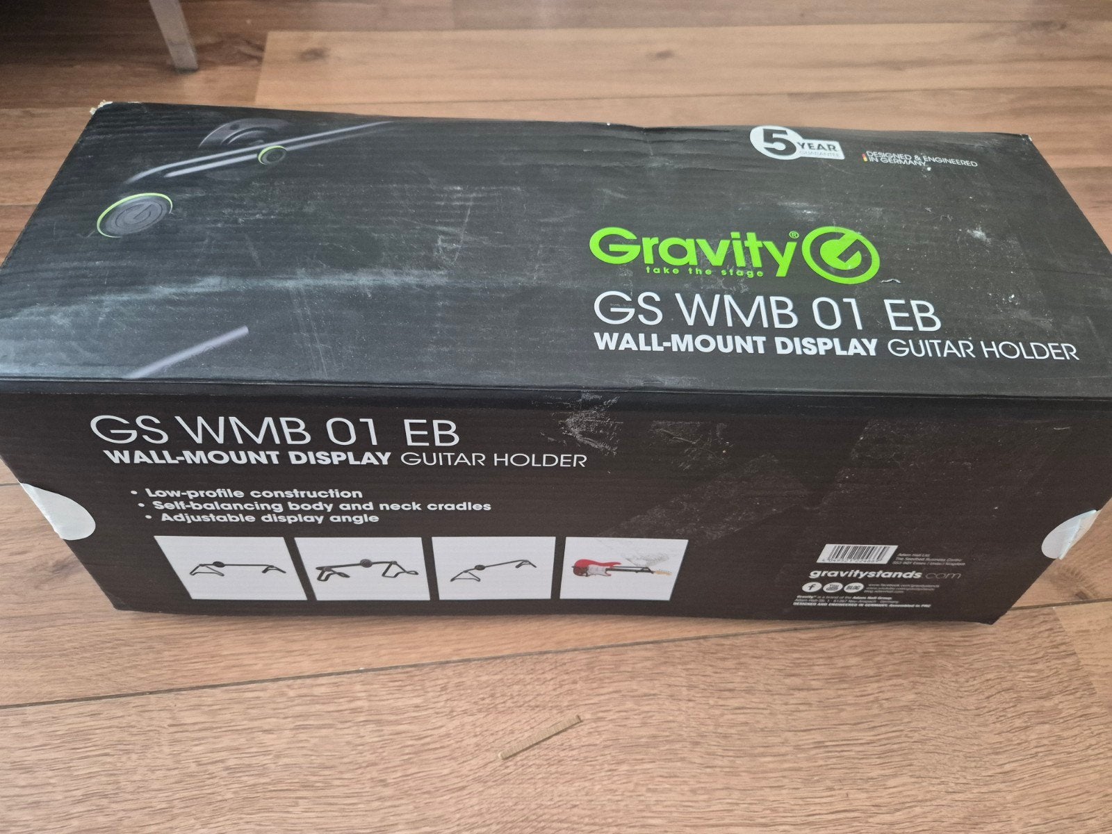 Gravity GS WMB 01 EB – Horizontale Gitaarmuurbeugel (Nieuw i, .., Gitaar, Gravity, Nieuw