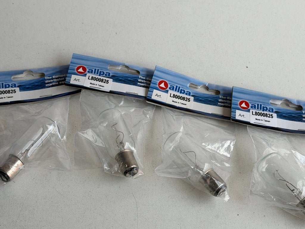 4 x Nieuwe Allpa L8000825 lampje, Watersport en Boten, Ophalen of Verzenden, Nieuw, Lijn of Blok