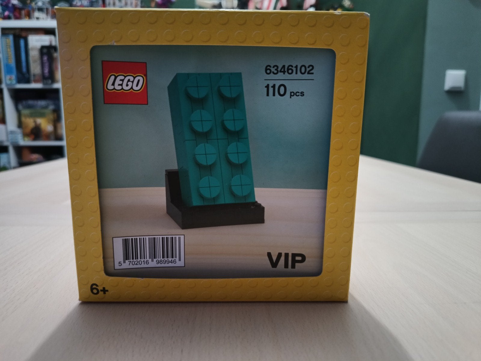 Lego 6346102 Buildable 2x4 Teal Brick (GWP), Lego, Nieuw, Ophalen of Verzenden, Complete set