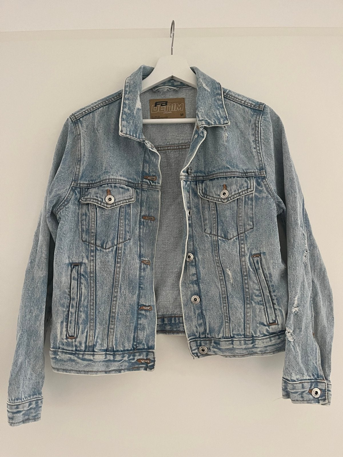 FB Sister Denim spijkerjack maat M, Ophalen of Verzenden, Gedragen, Maat 38/40 (M), Blauw