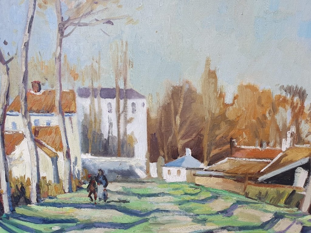 Olieverf schilder Kees Timmer, Doek, Impressionistisch, Ophalen of Verzenden, Gesigneerd