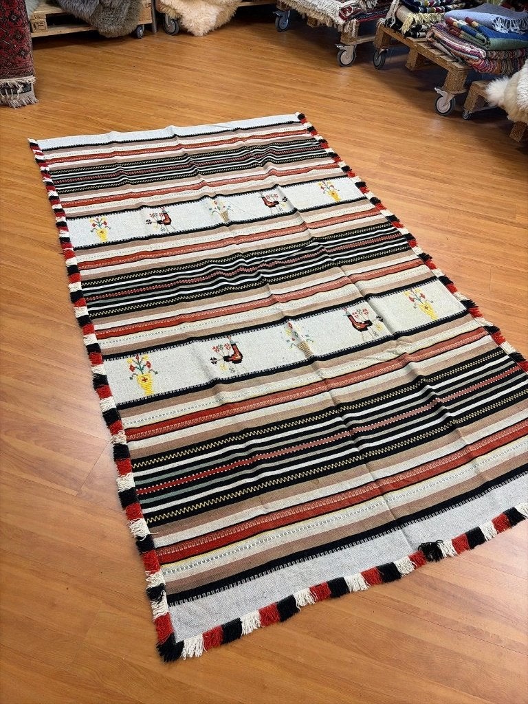 Tafelkleed Peruaans, aardetinten en borduursels 252/144 cm, Gebruikt, Djt@dejuistetoon.eu, Ophalen of Verzenden, Mon Plaisir 19, Etten-Leur, Netherlands
