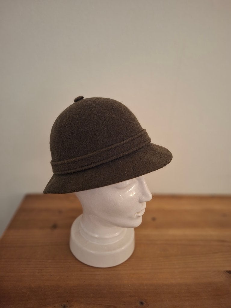 Vintage Kangol Dames Hoed - Groen - Maat S, 55 cm (S, 6⅞ inch) of minder, Hoed, Ophalen of Verzenden, Zo goed als nieuw