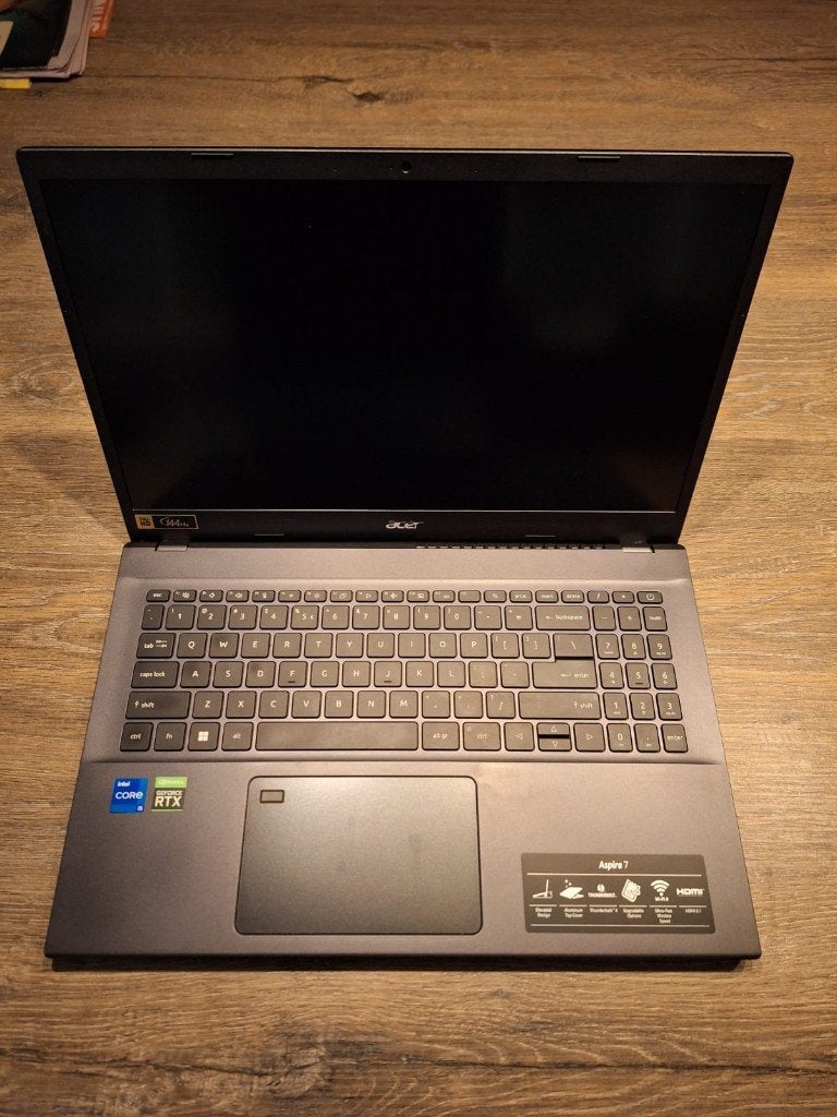 Acer Aspire 7 RTX 3050, Met videokaart, 15 inch, Ophalen of Verzenden, Zo goed als nieuw