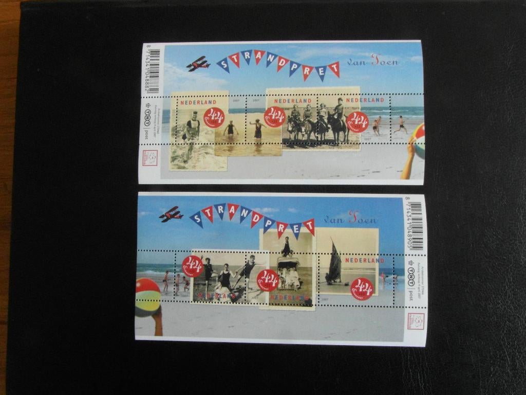 2497-2498 Strandpret van toen 2007 Postfris, Ophalen of Verzenden, Na 1940, Postfris