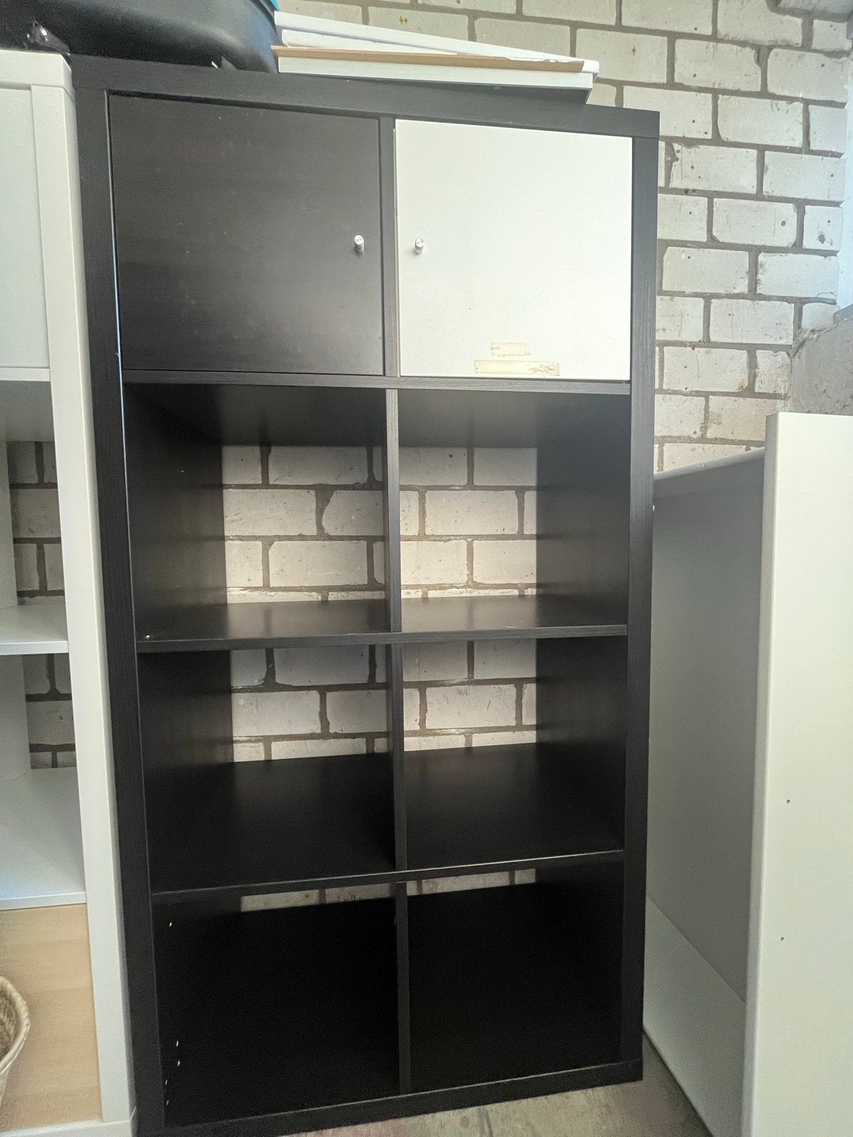 IKEA KALLAX kast met deuren - Gratis af te halen, Ophalen, Kunststof, Gebruikt, 50 tot 100 cm