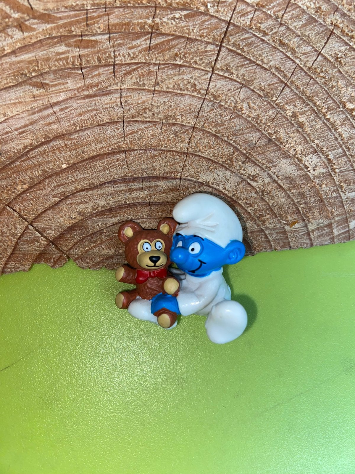Smurfen baby smurf met beer, Verzamelen, Ophalen of Verzenden, Zo goed als nieuw, Verschillende Smurfen
