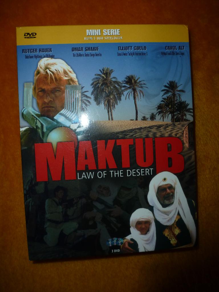 Miniserie Maktub, law of the desert, met o.a. Rutger Hauer, Vanaf 12 jaar, Ophalen of Verzenden, Gebruikt, Boxset