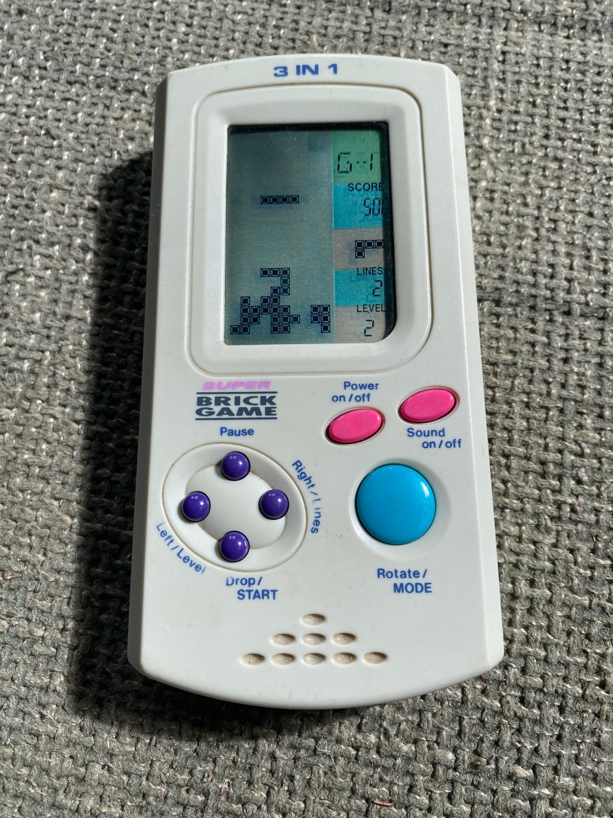 Super brick game 3 in 1 lcd handheld game & watch, Ophalen of Verzenden