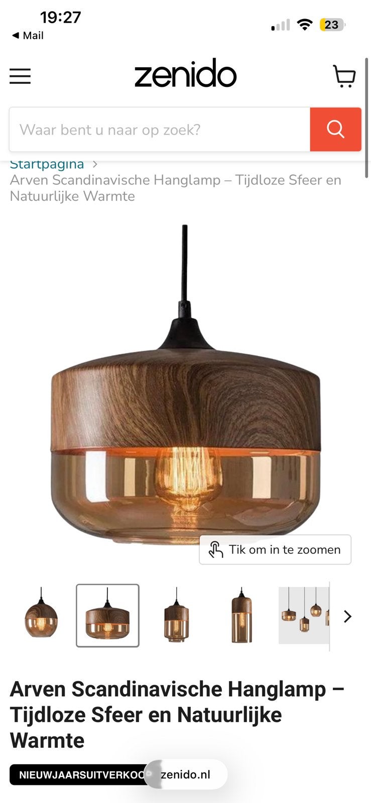 Hanglamp, Ophalen of Verzenden, Nieuw