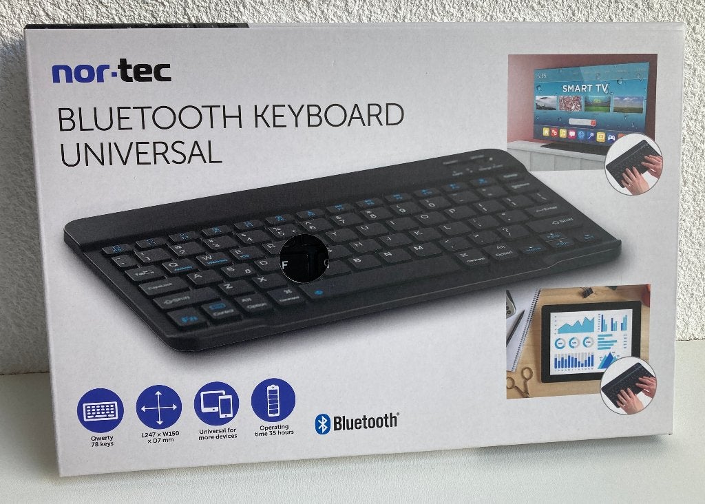Nortec USB-C Mini BT Keyboard|INT/QWERTY,Android/Windows/iOS, Nieuw, Ophalen of Verzenden, Draadloos, Qwerty