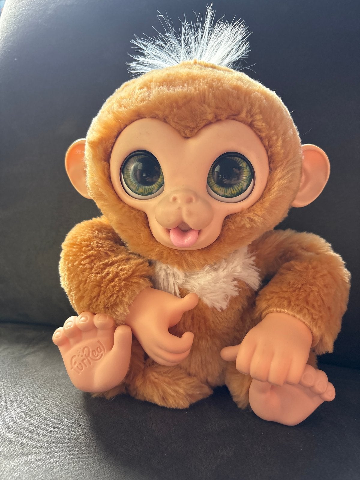 Furreal Friends Aapje - Interactief Knuffeldiertje, Overige merken, Ophalen of Verzenden, Zo goed als nieuw, Middelgroot (20 tot 80 cm)
