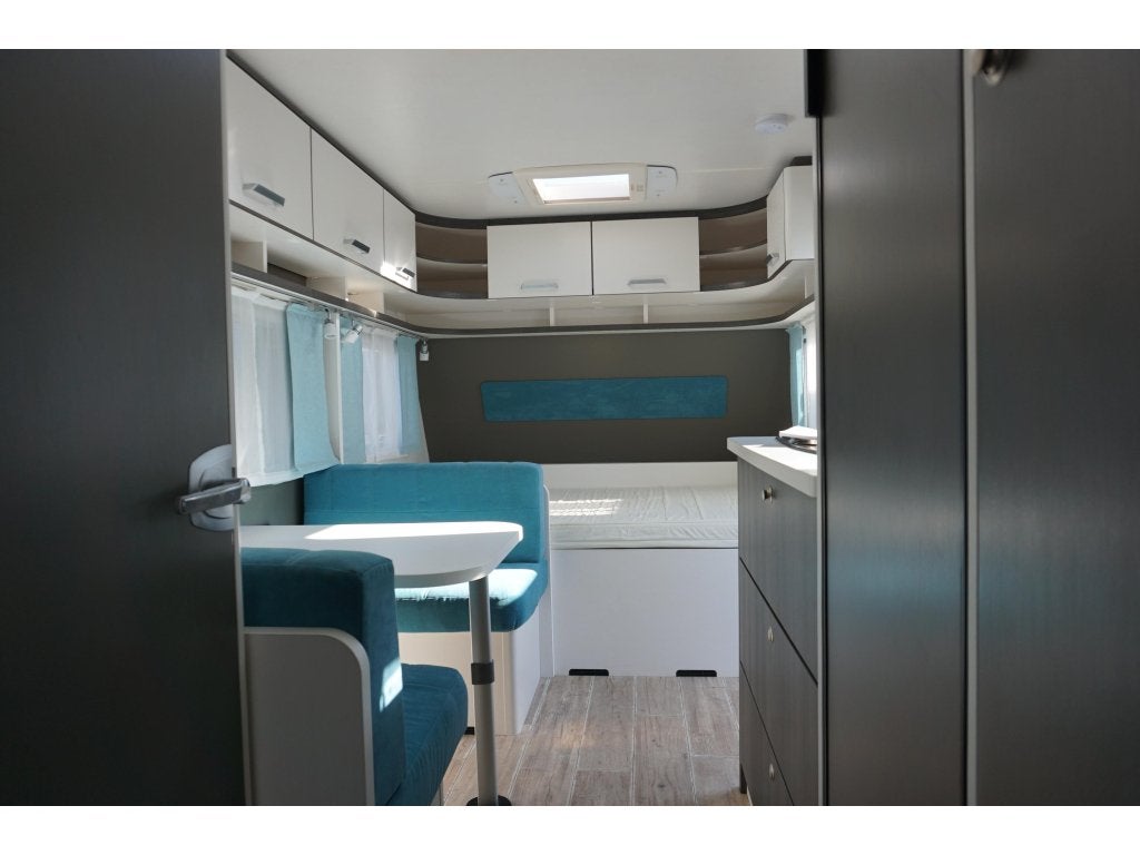 Dethleffs C'Go 495 QSK Stapelbed, Mover, Luifel, Schokbreker, Bedrijf, Treinzit, Dwarsbed