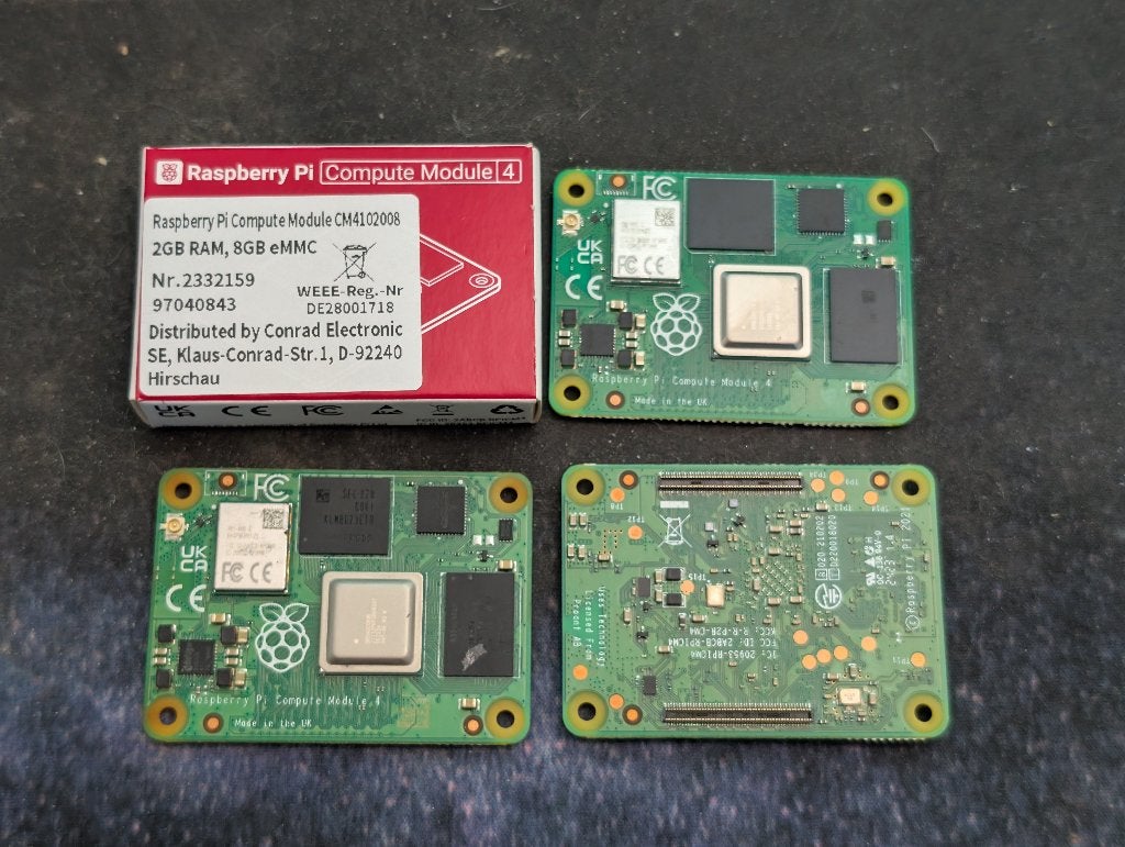 Raspberry Pi Compute Module 4 CM4102008 WIFI 2GB 8GB eMMC, Ophalen of Verzenden, Zo goed als nieuw