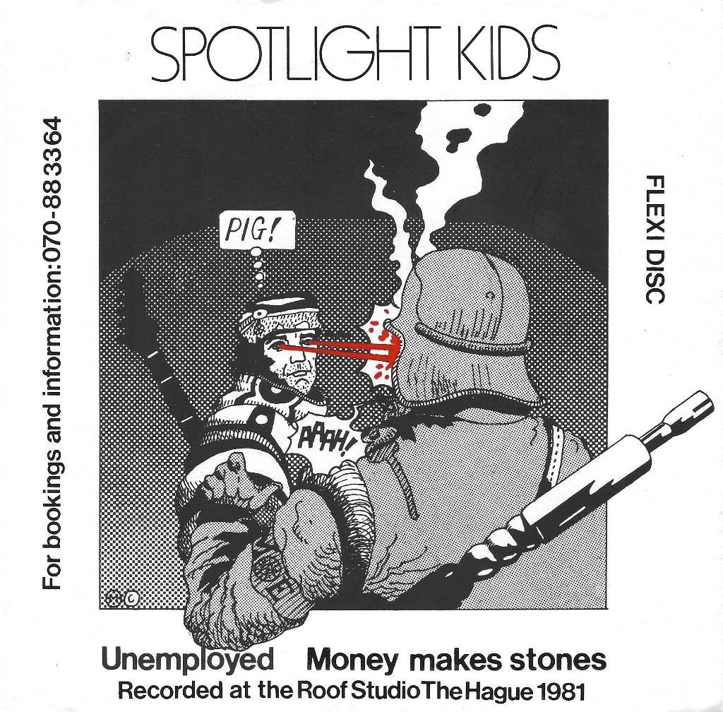 spotlight kids/unemployed-punk/nederpunk-flexi disc/envelopp, Gebruikt, Verzenden, 7 inch, Single