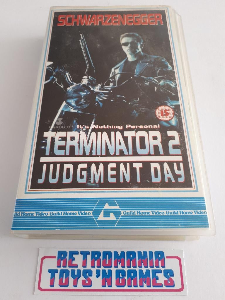 vhs actie - terminator 2 judgement day, Cd's en Dvd's, VHS | Film, Gebruikt, Actie en Avontuur, Alle leeftijden, Ophalen of Verzenden