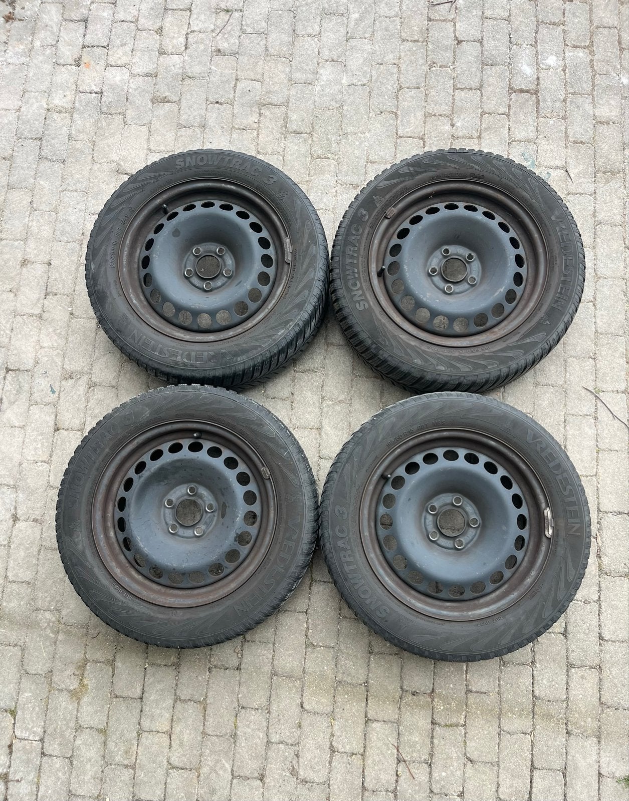 4x stalen velg R15, Ophalen, Gebruikt