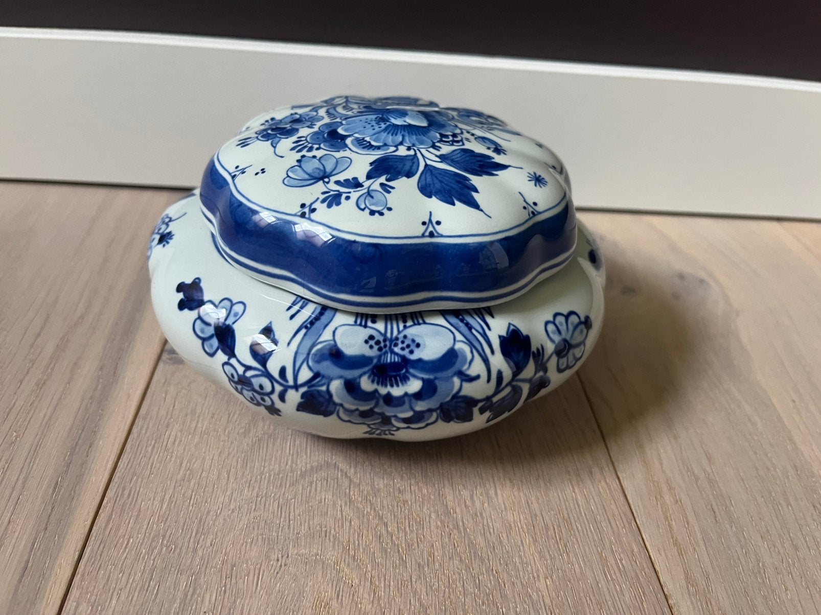 Delft blauwe bonboniere Porceleyne fles, Ophalen of Verzenden