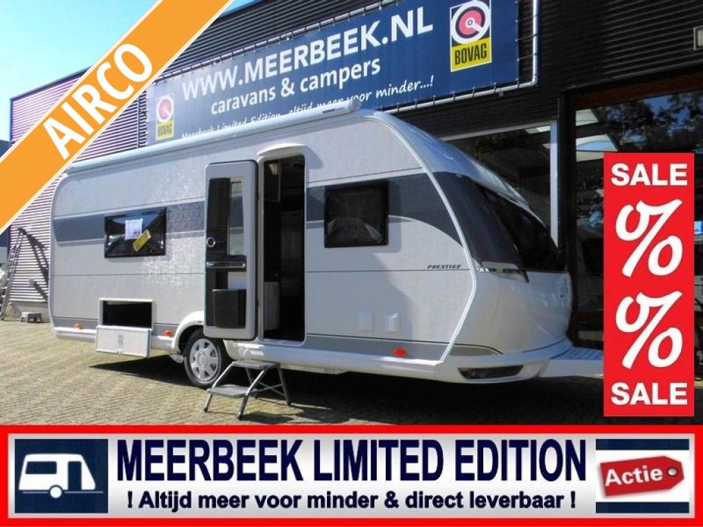 Hobby Prestige 560 WLU 4584,=KORTING THULE+MOVER, Caravans en Kamperen, Caravans, Particulier, tot en met 4, 1250 - 1500 kg, Rondzit