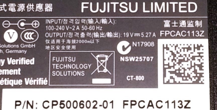 Fujitsu CP500602-1 Chicony A11-100P3A 19V 5.27A 100W Adapter, Ophalen of Verzenden, Nieuw, Fujitsu Limited
