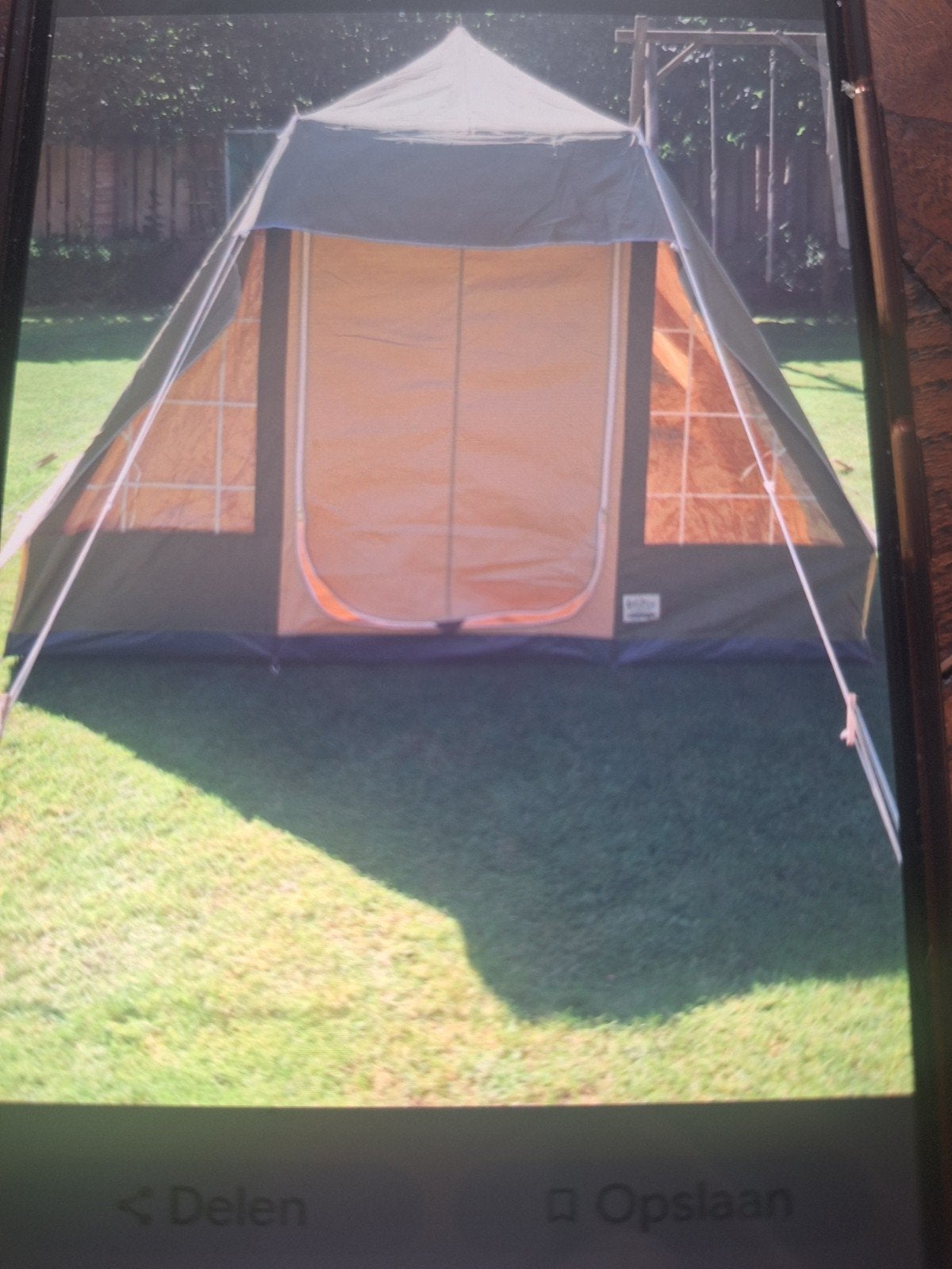 De Wit Arizona 2/3 persoons piramide tent katoen, Ophalen of Verzenden