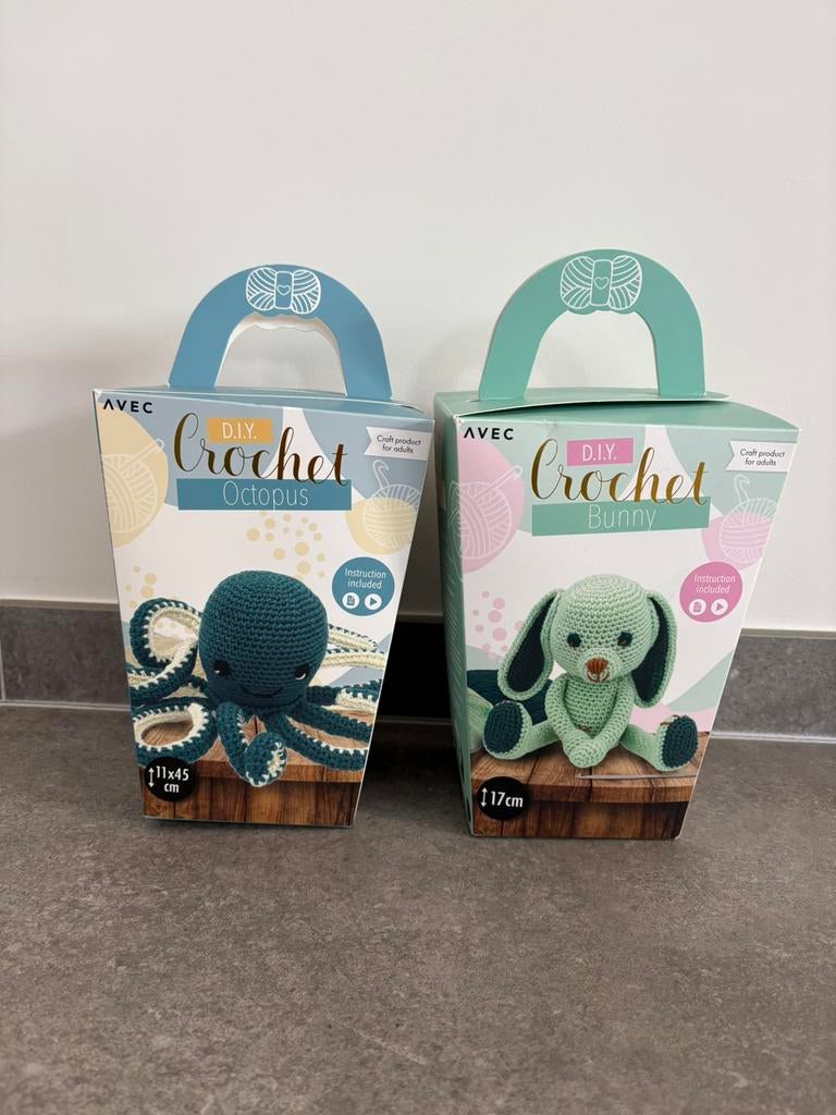 Crochet haken dieren 2 dozen Action - nieuw, Hobby en Vrije tijd, Breien en Haken, Ophalen of Verzenden, Nieuw, Haken, Wol of Garen