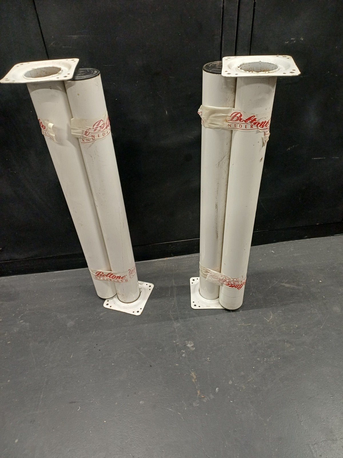 4x tafelpoten 8 cm ze zijn wit maar je kan ze in iedere gewe, Ophalen, Rond, 50 tot 100 cm, Minder dan 50 cm