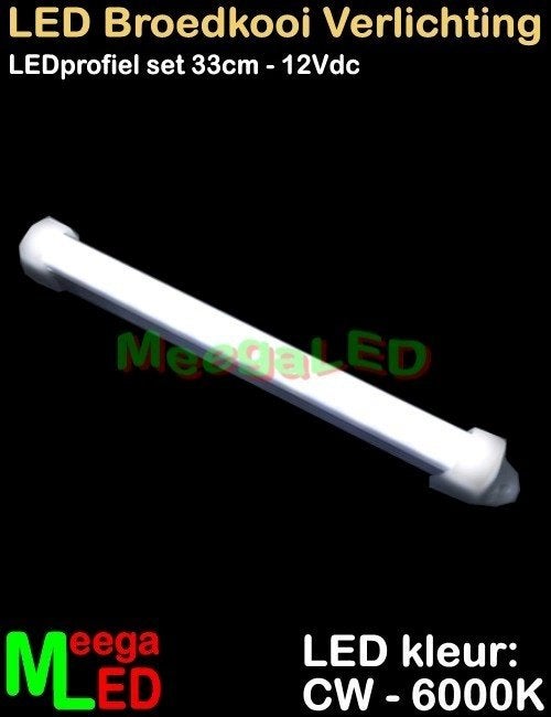 LED profiel strip NL502 SET 10x 33cm Broedkooi Kweekkooi, Ophalen of Verzenden, Nieuw, Aluminium, Broedkooi of Kweekkooi