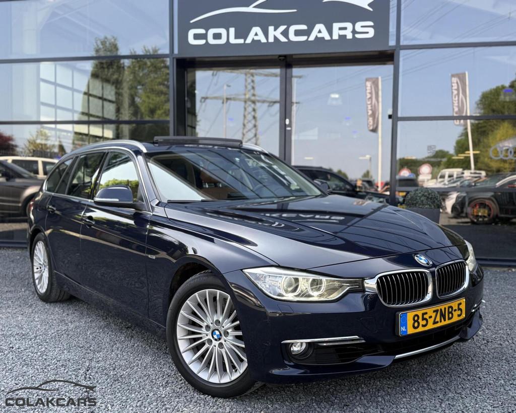 BMW 3-serie Touring 328i Upgrade Edition-Pano-Leder-Trekhaak, Auto's, Automaat, Gebruikt, 4 cilinders, Blauw