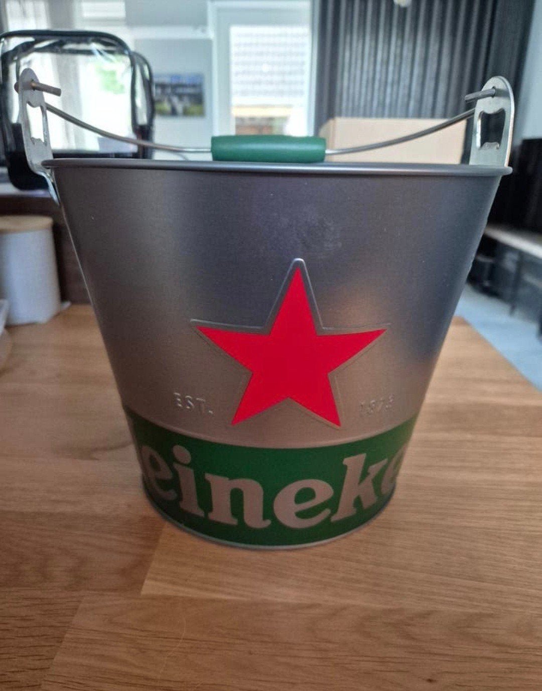 Nieuwe Heineken ijsemmer / bierkoeler, Ophalen of Verzenden, Nieuw, Zilver, Metaal