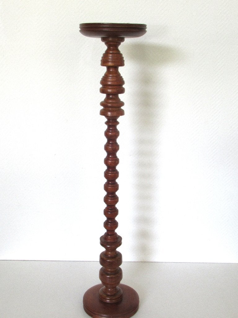 vintage teakhouten piedestal, Ophalen