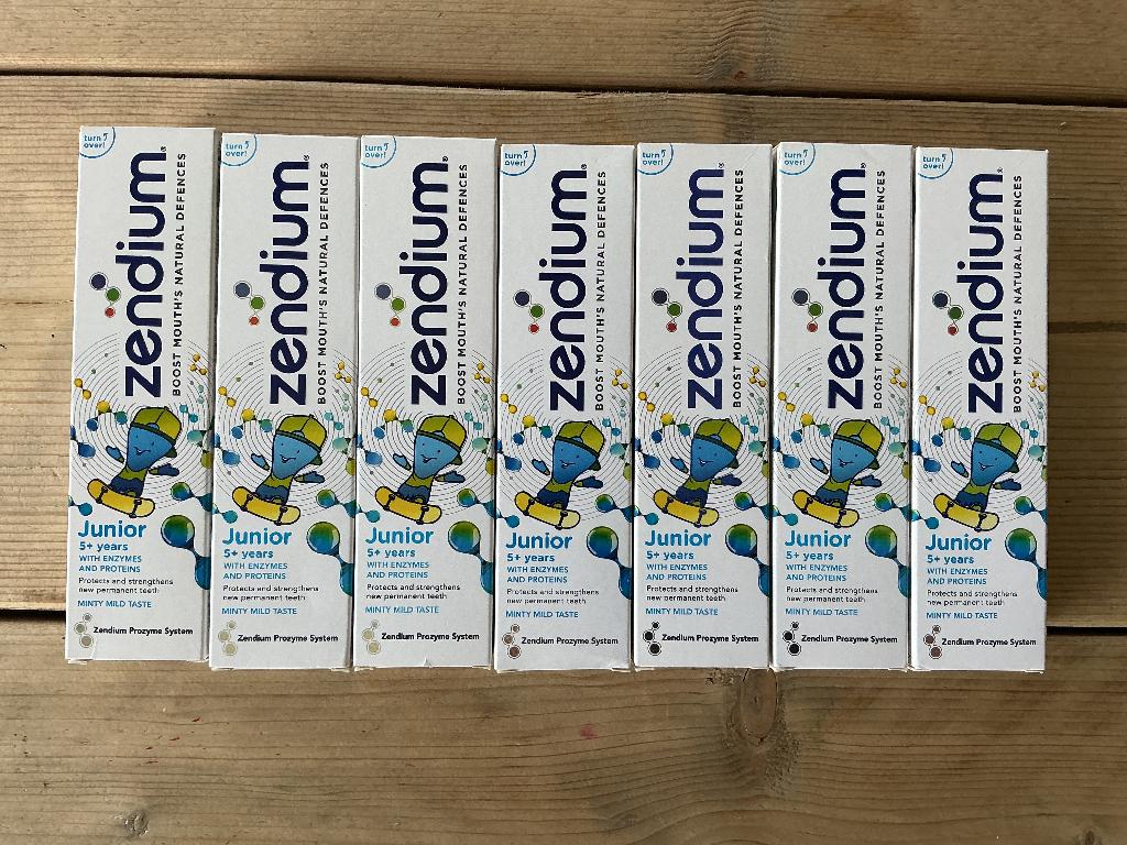 Zendium tandpasta 5+ (7 tubes), Ophalen of Verzenden, Nieuw, Tandpasta
