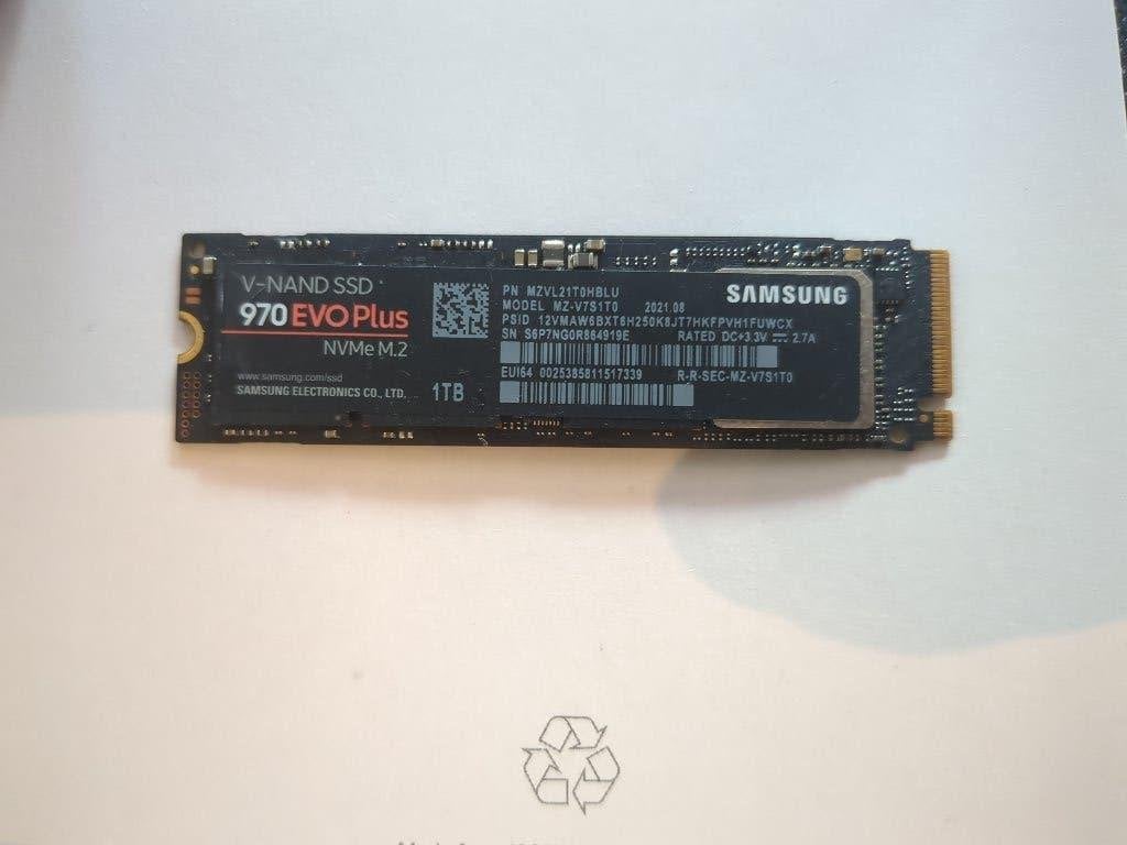 Samsung 970 EVO Plus 1TB NVMe M.2 SSD, Computers en Software, Harde schijven, Intern, Samsung 970 Evo Plus, SSD, Ophalen of Verzenden
