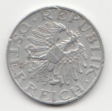 REPUBLIK ÖSTERREICH 2 SCHILLING 1947, Postzegels en Munten, Munten | Europa | Niet-Euromunten, Ophalen of Verzenden, Oostenrijk