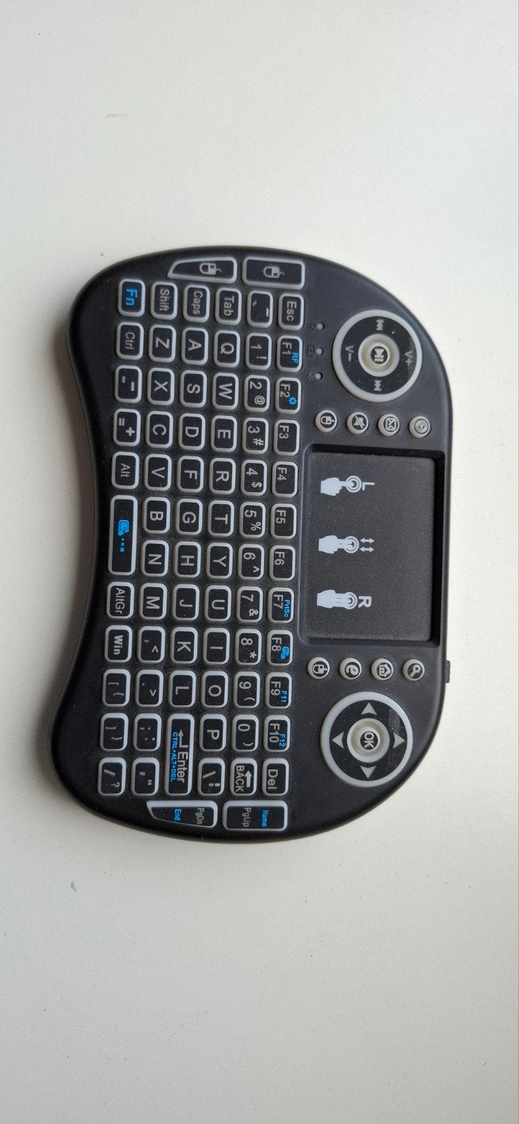 Draadloos Mini Toetsenbord met Touchpad - QWERTY, Gebruikt, Onbekend, Ophalen of Verzenden, Draadloos