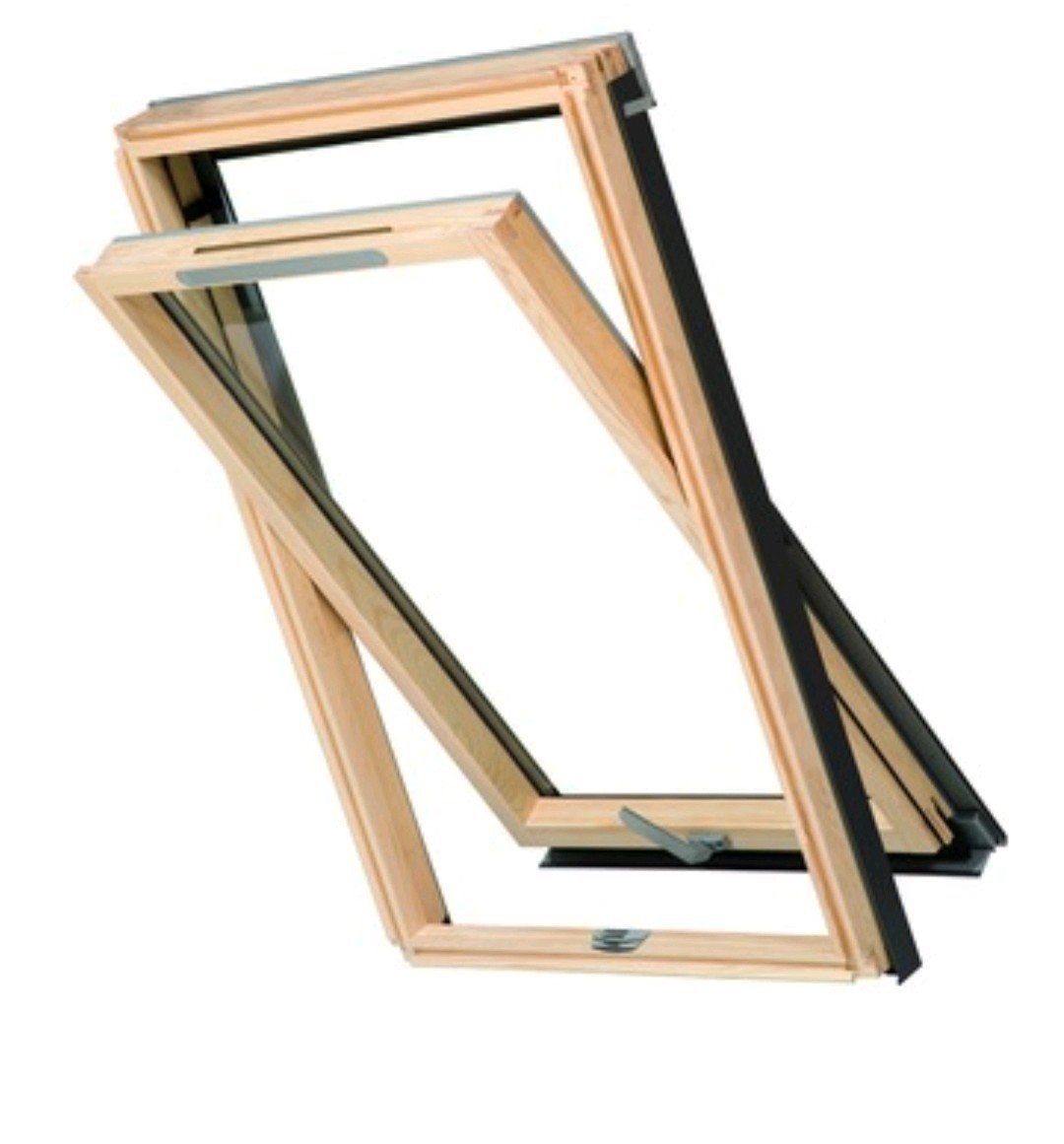 Dakraam RoofLITE 78x98cm HR++ glas - NIEUW - Geen Velux dakr, Ophalen, Minder dan 80 cm, 80 tot 120 cm, Nieuw
